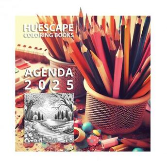 Huescape Kleurboek voor volwassenen - Agenda 2025 -  Scarlett Kimberley (ISBN: 9789465125039)
