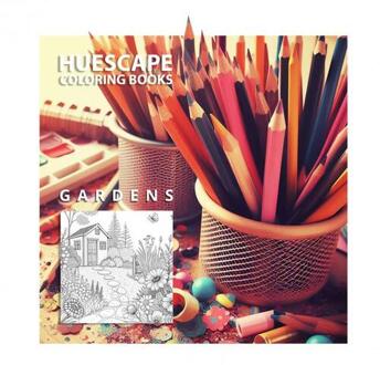 Huescape Kleurboek voor volwassenen - Bloementuinen -  Scarlett Kimberley (ISBN: 9789465127361)