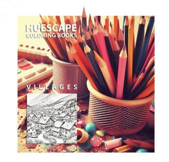 Huescape Kleurboek voor volwassenen - Dorpjes -  Scarlett Kimberley (ISBN: 9789465127002)