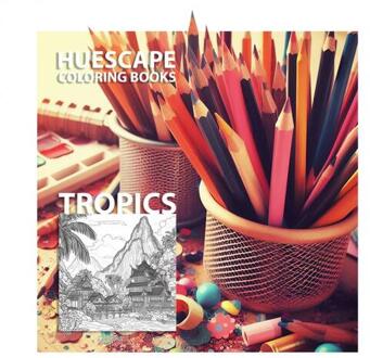 Huescape Kleurboek voor volwassenen - Tropische oorden - Scarlett Kimberley (ISBN: 9789464926071)