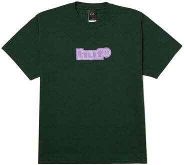 Huf 89 Outline SS Casual T-shirt Heren L Donkergroen