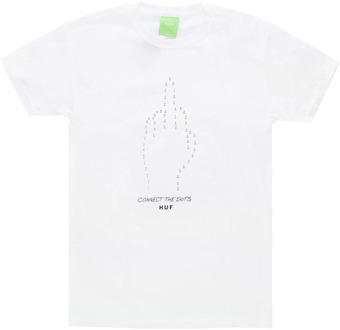 Huf Connect the Dots T-shirt HUF , White , Heren - XL
