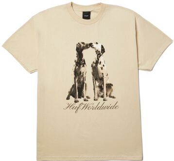 Huf Dogged SS Casual T-shirt Heren L Beige