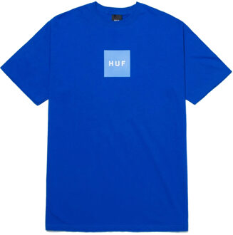 Huf Essentials Box Logo S/S Casual T-shirt Heren L Donkerblauw
