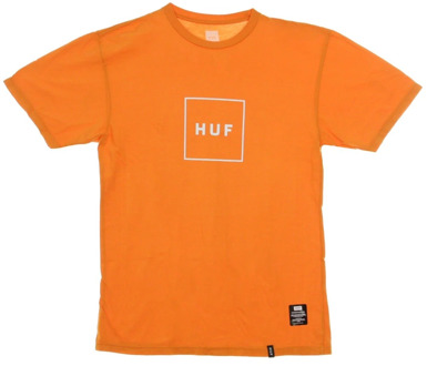 Huf Essentials Box Logo T-Shirt HUF , Orange , Heren - Xl,L,S