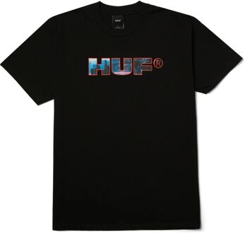 Huf Flight Path SS Casual T-shirt Heren M Zwart