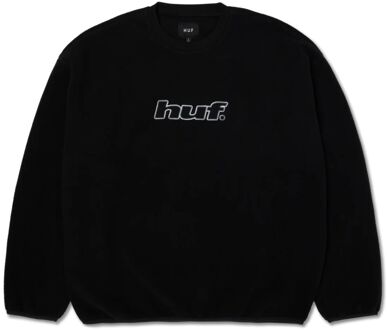 Huf H Dot Polar Fleece Casual Sweater Heren M Zwart