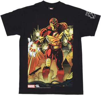 Huf Iron Man Avengers Tee Zwart Streetwear HUF , Black , Heren - Xl,L,M,S