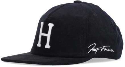 Huf Klassieke Corduroy Snapback Cap HUF , Black , Heren - ONE Size