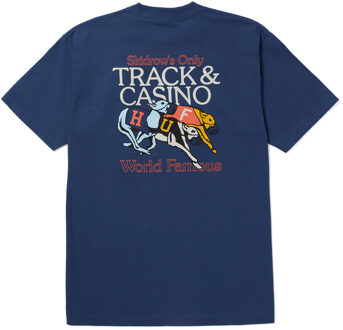 Huf Long Shot S/S Tee Casual T-shirt Heren S Donkerblauw