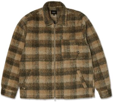 Huf Megablast Plaid Tussenjas heren M Bruin dessin