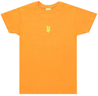 Huf Megablast TEE in Safety Orange - Streetwear Collectie HUF , Orange , Heren - Xl,L,M,S