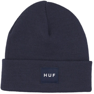 Huf Navy Beanie Set Box Streetwear HUF , Blue , Heren - ONE Size