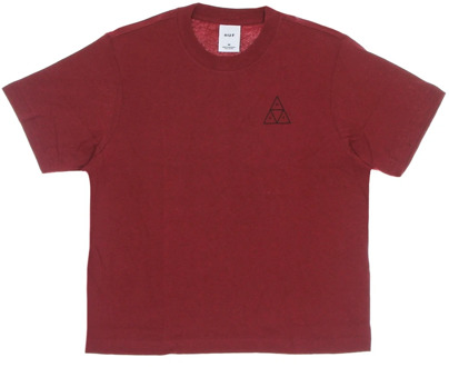 Huf Ontspannen T-shirt met Triple Triangle Design HUF , Brown , Dames - L,M,S,Xs