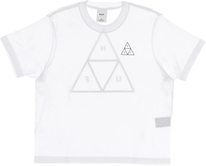 Huf Relax Tee met Triple Triangle Design HUF , White , Dames - L,S