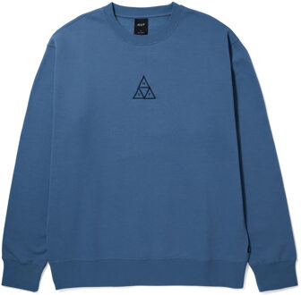 Huf Set Triple Triangle Crewneck Casual Sweater Heren M Blauw