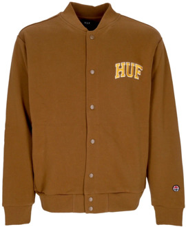 Huf Sweater met rits HUF , Brown , Heren - Xl,L,M,S