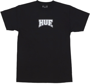 Huf Thuis Team Tee Zwart Streetwear HUF , Black , Heren - Xl,L,M,S