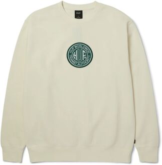 Huf Transit Authority Crewneck Casual Sweater Heren L Beige