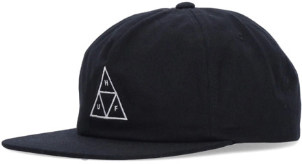 Huf Triple Triangle Snapback Pet Zwart HUF , Black , Heren - ONE Size