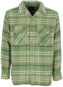Huf Westridge Geweven Shirt Avocado Streetwear HUF , Multicolor , Heren - Xl,L,M,S