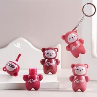 Huggable Bear Keychain Airy Mist Lip Mud - 4 Colors B03# Wild Berry - 0.8g