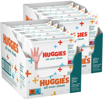 Huggies – Billendoekjes All Over Clean – 20x56 stuks – Voor Billen, Handjes & Gezicht