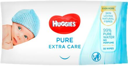Huggies Extra Care Sensitive - Billendoekjes - 56 babydoekjes - 1 x 56