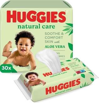 Huggies Natural Care - Billendoekjes - 1680 babydoekjes - 30 x 56
