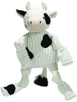 Hugglehounds Cow Knottie Large Wit&Zwart - Hondenspeelgoed - 36x20x15 cm