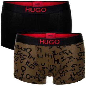 HUGO 2 stuks Brother Trunk * Actie * Versch.kleure/Patroon,Wit,Blauw,Zwart,Groen,Rood - Small,Medium,Large,X-Large