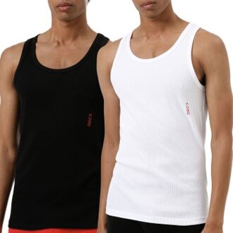 HUGO 2 stuks Twin Tank Top Zwart,Wit,Versch.kleure/Patroon - Small,Medium,Large,X-Large