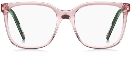 Hugo Boss 0870f 050 Roze Vierkante Zonnebril