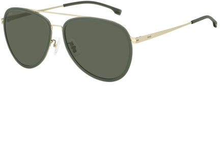 Hugo Boss 1466/F/SK Zonnebril (Groen/Goud) - One Size