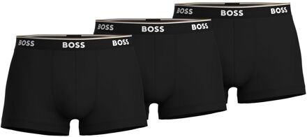 Hugo Boss 3-pack boxershorts trunk Black Boss zwart - S