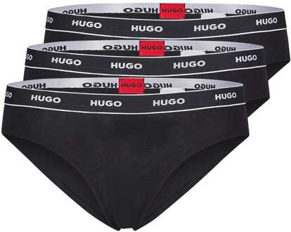 Hugo Boss 3-pack Logo Band Slip voor dames in zwart - maat XS