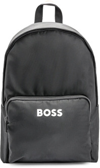 Hugo Boss 3D Logo Rugzak - Zwart Gecoat Canvas Hugo Boss , Black , Unisex - ONE Size