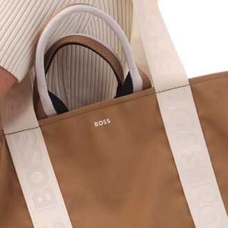 Hugo Boss Accessoires Hugo Boss Deva Shopper Bag in Beige - maat Crème