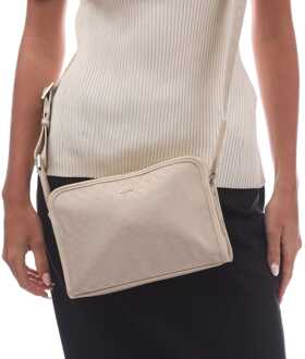 Hugo Boss Accessoires Hugo Boss Sandy Schoudertas in Beige Crème