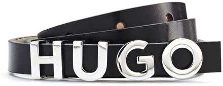 Hugo Boss Accessoires Hugo Boss Zula Leren Riem in Zwart