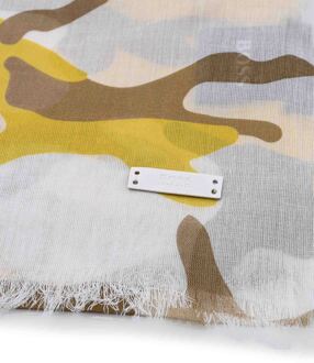 Hugo Boss Accessories Boss Alton Scarf in Beige Veelkleurig