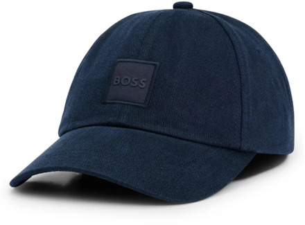 Hugo Boss Ademende Twill Cap met Logo Patch Hugo Boss , Blue , Dames - ONE Size
