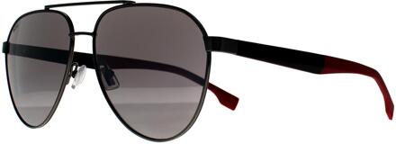 Hugo Boss Aviator Heren Ruthenium Rood Grijs BOSS 1485/S - maat