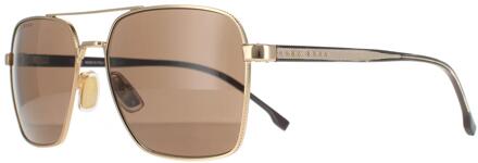 Hugo Boss Aviator Mannen Rose Gold Brown 1045/s/it Goud