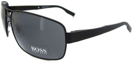 Hugo Boss Baas Zonnebril 0521 003 Ah Mat Zwart Grijs Gepolariseerd - maat