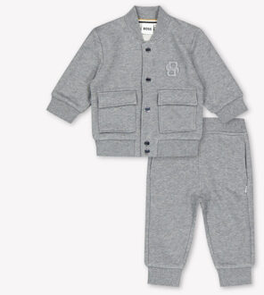 Hugo Boss Baby jongens joggingpak in Houtskool - 68