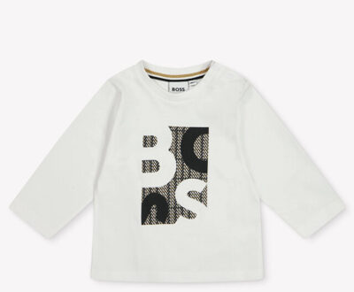 Hugo Boss Baby jongens t-shirt in Wit - 80