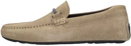 Hugo Boss Beige Suède Loafers Noel_mocc Hugo Boss , Beige , Heren - 41 Eu,44 Eu,42 Eu,43 Eu,46 Eu,45 EU