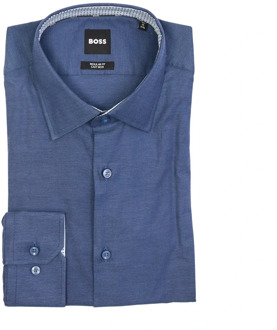 Hugo Boss Blauw Oxford Overhemd voor Heren Hugo Boss , Blue , Heren - M,3Xl,8Xl,6Xl,5Xl