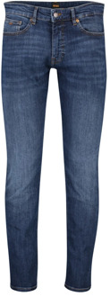 Hugo Boss Blauwe Denim Jeans - Slim Fit Hugo Boss , Blue , Heren - W38 L34